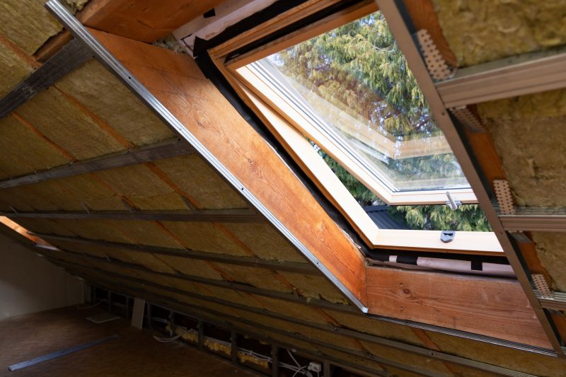 Interior Skylight with Wooden Frame